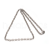 Tarnish Resistant 304 Stainless Steel Cable Chain Necklaces NJEW-M151-07P-2