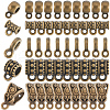 SOFPLATE 300Pcs 5 Styles Tibetan Style Alloy Tube Bails TIBE-SP0001-03AB-1