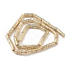 Electroplated Natural Lava Rock Beads Strands G-H303-A08-LG-2