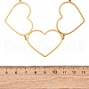 304 Stainless Steel Hollow Heart Link Chain Choker Necklaces for Women NJEW-Z081-01G-5