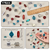   170Pcs Opaque Acrylic Beads MACR-PH0001-83-2