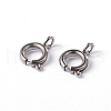 Tarnish Resistant 304 Stainless Steel Spring Ring Necklace End Clasps STAS-G170-01P-1