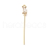 Brass Micro Pave Cubic Zirconia Pendant Bails KK-K294-21G-1