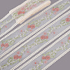 GOMAKERER 15 Yards Polyester Mesh Flower Ribbon OCOR-GO0001-23-1