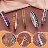   5 Rolls 5 Styles Halloween Theme Polyester Printed Grosgrain Ribbon OCOR-PH0004-42-4