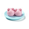 Opaque Resin Cute Pig Imitation Food Decoden Cabochons CRES-M016-01G-2