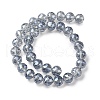 Transparent Electroplate Glass Beads Strands EGLA-N002-34D-F03-4