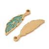 304 Stainless Steel Glitter Enamel Pendants STAS-U057-19G-2