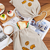 CRASPIRE 2Pcs Linen Bread Print Pouches AJEW-CP0003-81A-4