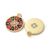 Brass Enamel Pendants KK-Q098-05G-2