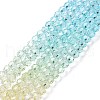 Transparent Glass Beads Strands X-GLAA-E036-07A-2
