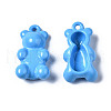 Spray Painted Alloy Pendants PALLOY-Q436-001C-NR-3