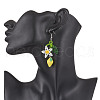 Handmade Glass Seed Beaded Dangle Earrings EJEW-MZ00477-3
