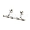 Non-Tarnish 304 Stainless Steel Stud Earrings EJEW-Z034-04C-P-1