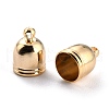 Brass Cord End Cap for Jewelry Making KK-O139-14G-G-3