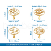 Beadthoven 24Pcs 12 Styles Zinc Alloy Links FIND-BT0001-02-20