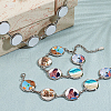 DIY Blank Dome Alloy Link Chain Bracelet Making Kit DIY-WH0622-010-2