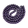 Baking Painted Pearlized Glass Pearl Round Bead Strands HY-Q003-6mm-20-2