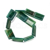 Natural Green Onyx Agate Beads Strands G-P570-D01-01-2