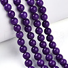 Natural Lepidolite/Purple Mica Stone Beads Strands G-T140-6mm-06-3