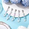 5Pcs Dyed Natural Freshwater Shell Bead Pendant Decoration HJEW-JM03186-2