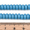 Opaque Spray Painted Glass Beads GLAA-ZX008-6mm-18V-4