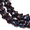 Handmade Millefiori Glass Beads Strands LAMP-H067-01K-3