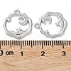 Brass with Clear Cubic Zirconia Pendants KK-G474-18P-3