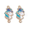 Alloy Enamel Connector Charms ENAM-I054-03F-1