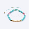 Adjustable Braided Bead Bracelets BJEW-JB05098-2