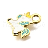 304 Stainless Steel Enamel Charms STAS-K263-88G-2