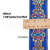 Flat Ethnic Style Embroidery Polyester Ribbons OCOR-WH0067-86A-2