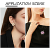 160Pcs 8 Styles Hot Stamping Opaque Resin Pendants RESI-TA0001-48-8