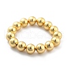 Brass Beaded Sretch Bracelets for Women BJEW-G736-13G-2