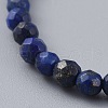 Natural Lapis Lazuli(Dyed) Beads Stretch Bracelets BJEW-JB04676-02-3