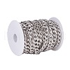 Tarnish Resistant 304 Stainless Steel Cuban Link Chains CHS-E018-14P-2