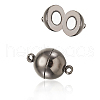 Round Brass Magnetic Clasp KK-TA0007-44B-2