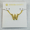 Brass Initial Pendant Necklaces for Women FS-WG8E27F-23-1