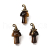 Natural Tiger Eye Mushroom Pendants G-D311-02AB-11-1