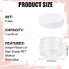 CRASPIRE 8Pcs Transparent Plastic Empty Portable Facial Cream Jar CON-CP0001-015A-2