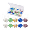 Craftdady 40Pcs 5 Colors Handmade Lampwork Beads LAMP-CD0001-15-8