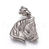 Tarnish Resistant 304 Stainless Steel Pendants STAS-E449-18P-1