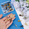 SOFPLATE 30Pcs 3 Colors Brass Ice Pick Pinch Bails KK-SP0002-04-3