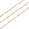 Handmade CCB Plastic Imitation Pearl Beaded Chains CHC-K011-27G-1