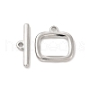 Non-Tarnish 304 Stainless Steel Toggle Clasps STAS-F290-02P-1