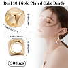 Beebeecraft 300Pcs Brass Beads KK-BBC0011-90-2