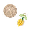 Glass Seed Beaded Flower Bud Pendants PALLOY-MZ00759-3