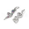 Brass Micro Pave Cubic Zirconia Charms KK-U056-35P-2
