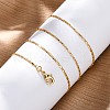 Long-Lasting Plated Brass Link Chain Necklaces X-NJEW-K112-14G-NF-4