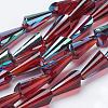 Electorplated Glass Beads EGLA-E001-05-1